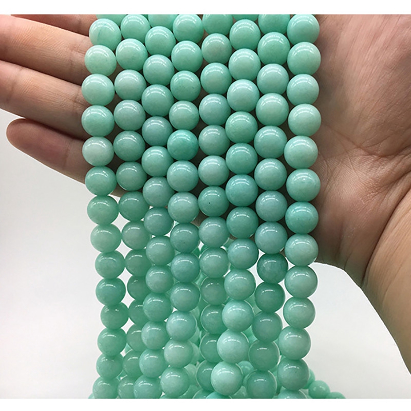 Jual Manik Batu Amazonite Kristal Kuarsa Hijau Bentuk Bulat Model Untuk ...