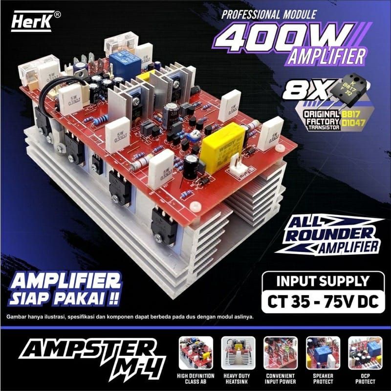 Jual MURAH KIT AUDIO AMPLIFIER AMPSTER M4 M-4 M 4 400W 400 WATT HERK
