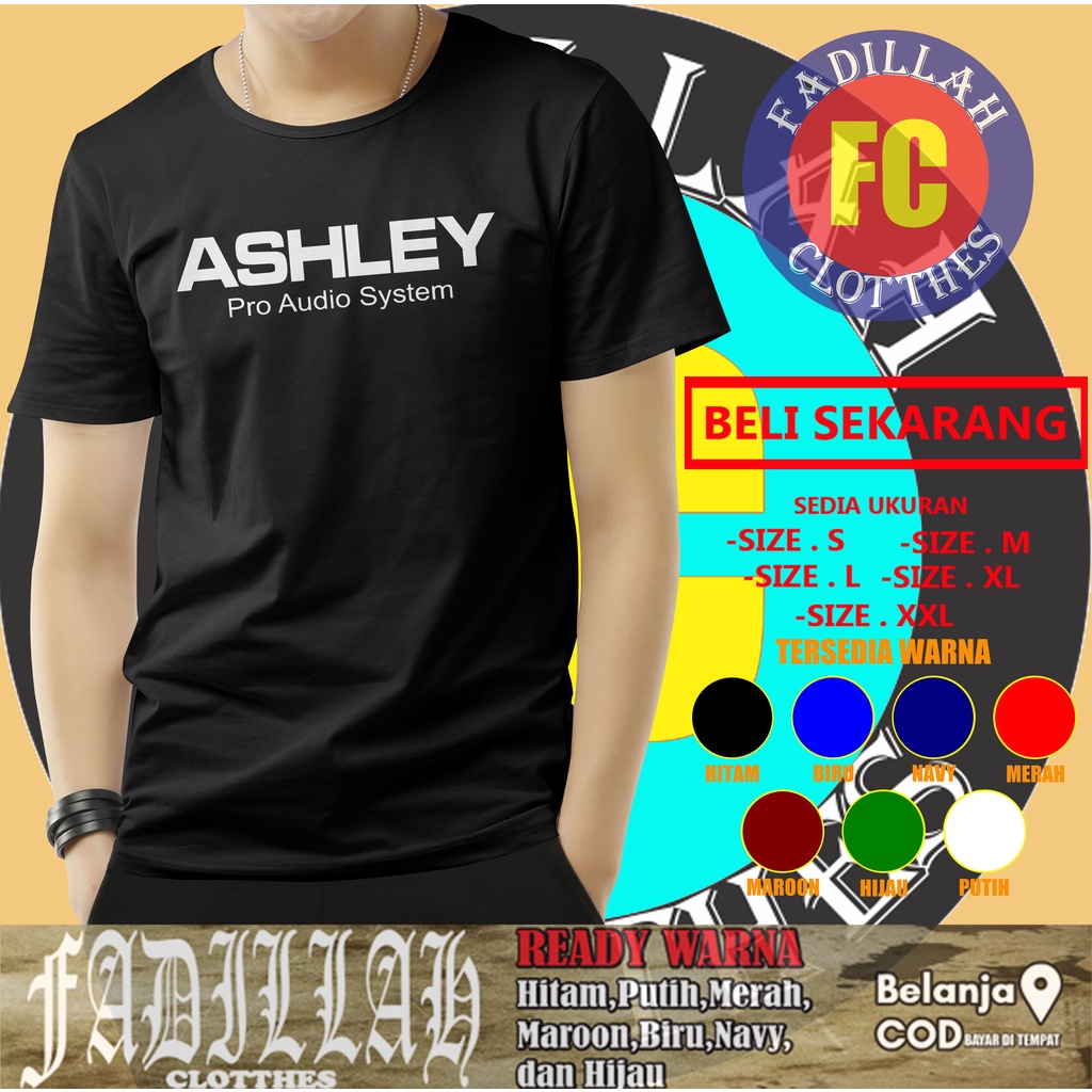 Jual Kaos Audio Ashley Logo Operator Sound System Baju Distro Shopee