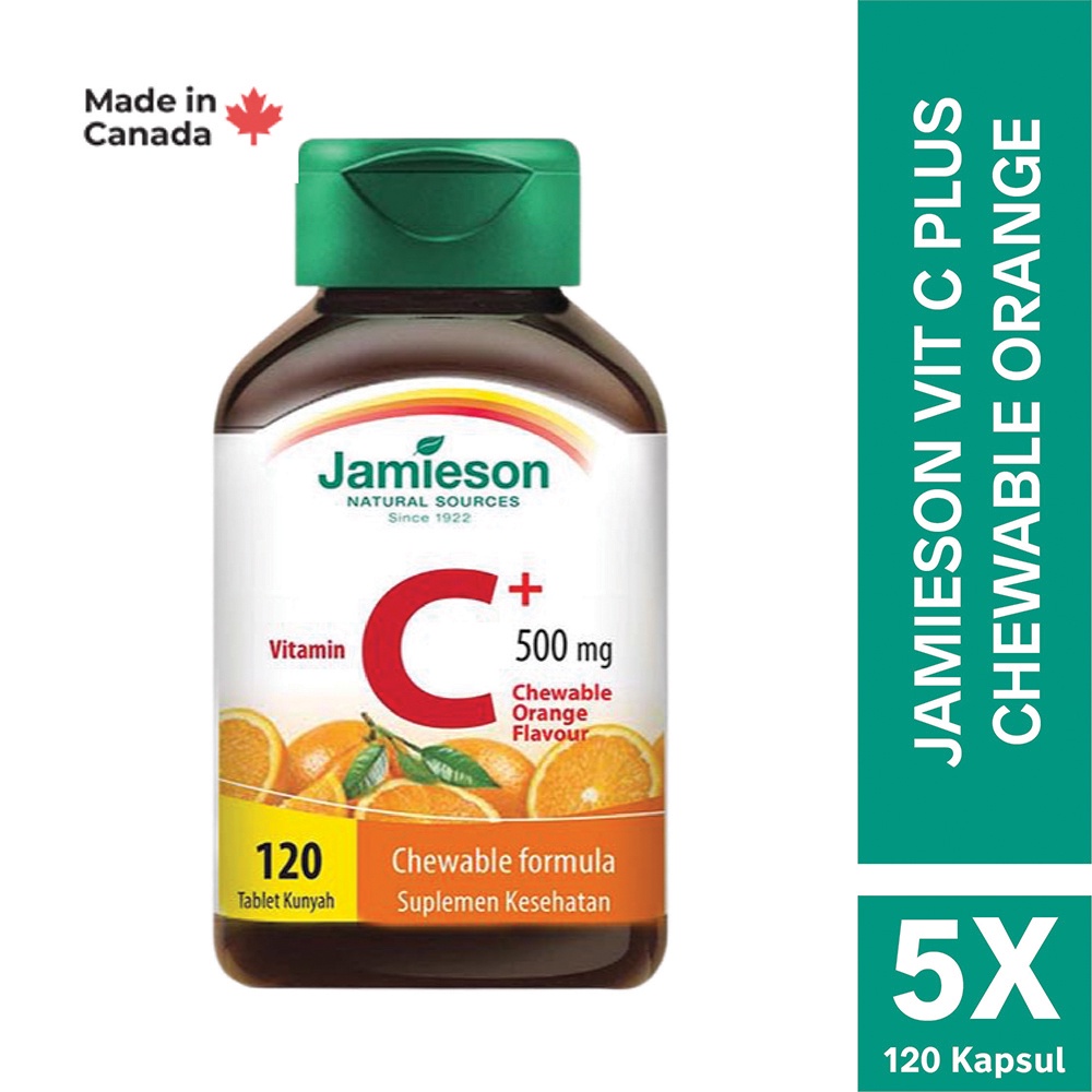 Jual Jamieson Vitamin C Plus 500 mg Chewable (Kunyah) Orange 120