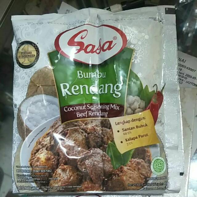 Jual Bumbu rendang sasa 36gr santan dan kelapa parut terpisah ...