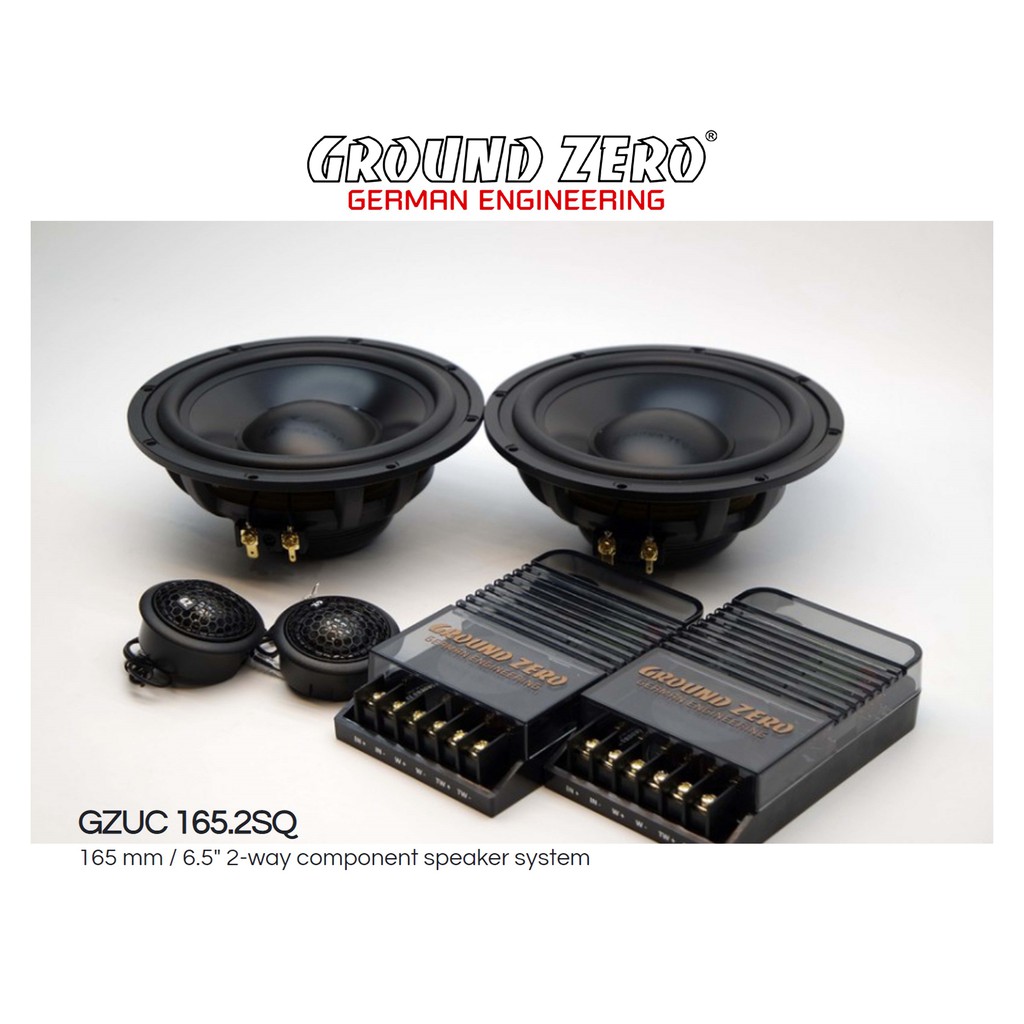 グラウンドゼロ GZUC 165.2SQ スピーカー 美品（Jual Ground Zero 