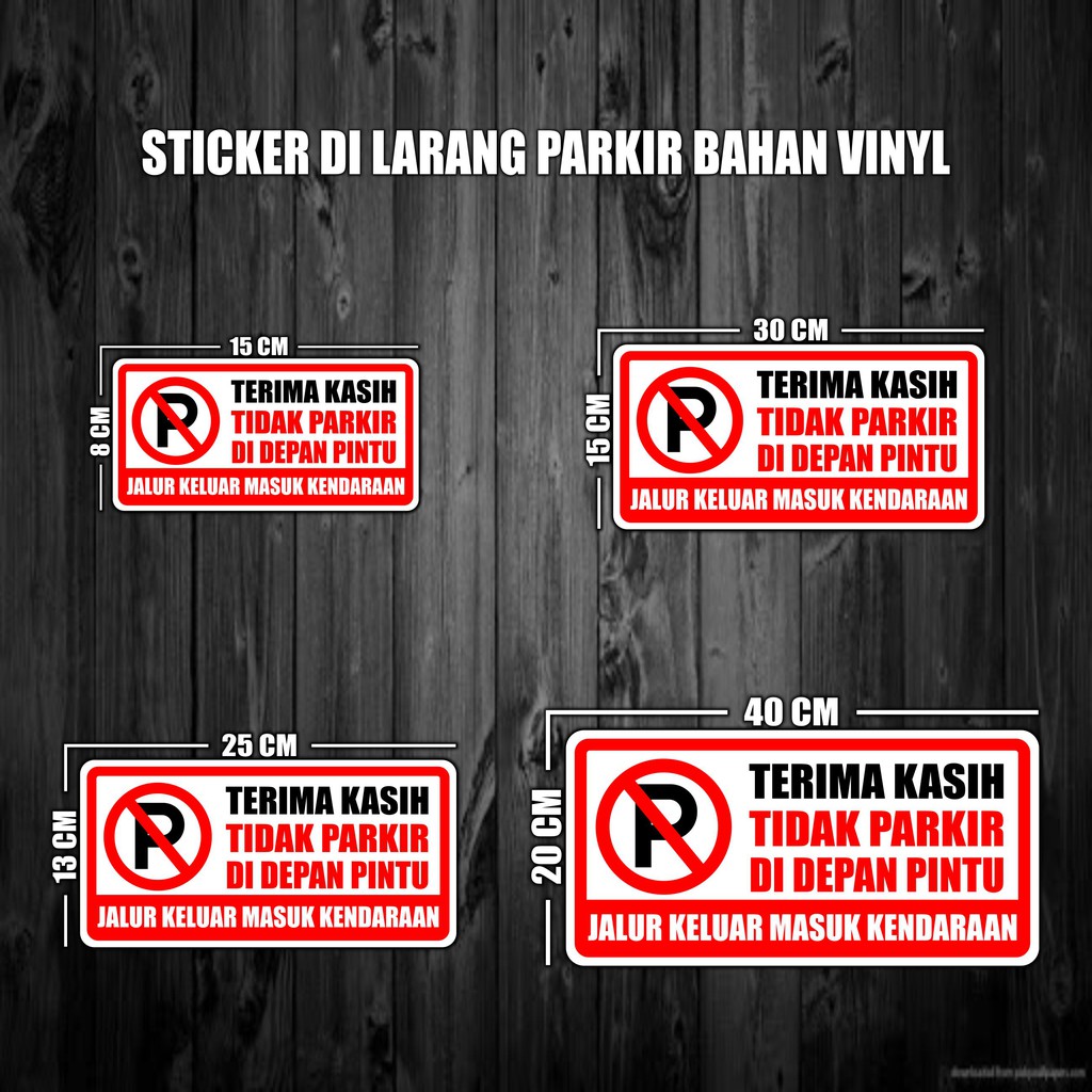 Jual Stiker Dilarang Parkir Di Depan Pintu Sticker Dilarang Parkir Shopee Indonesia 5893
