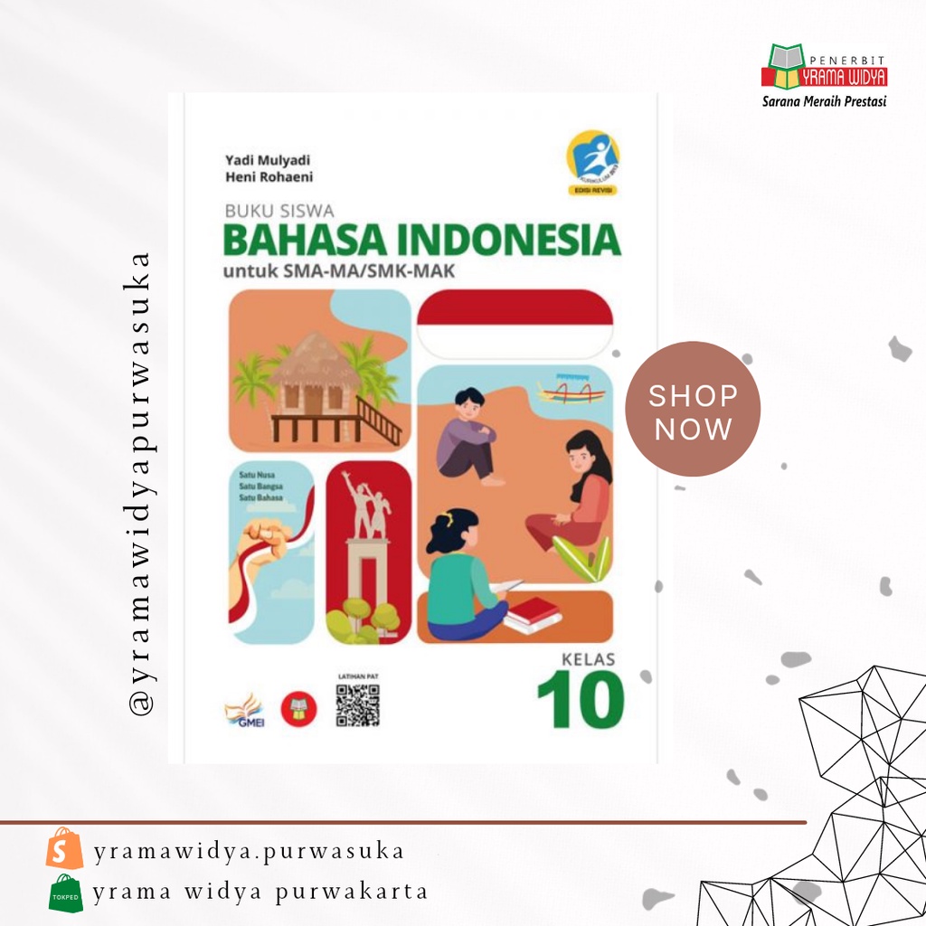 Jual BUKU SISWA BAHASA INDONESIA UNTUK SMA-MA/SMK-MAK KELAS X KURIKULUM ...