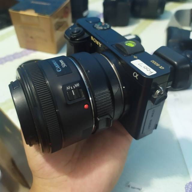 Adapter AF AUTO AUTOFOCUS Lensa Canon EOS EF EFS DSLR to ke Kamera Sony  Adaptor