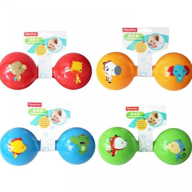 Jual Fisher Price Inflatable Dumbbell Rattle Mainan Bayi - Biru ...