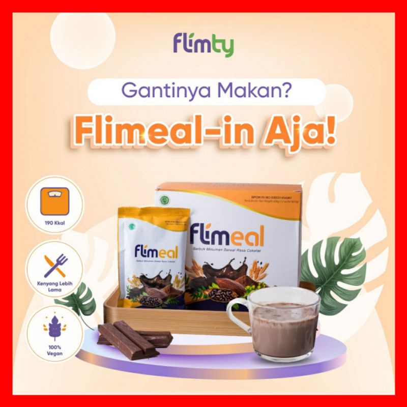 Jual FLIMEAL Meal Replacement by Flimty Minuman Sereal Rasa Cokelat ...