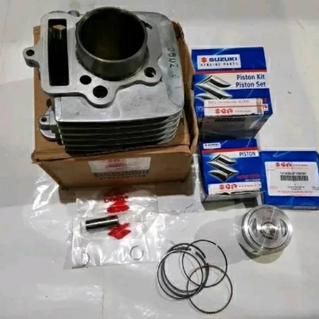 Jual Silinder Cylinder Blok Boring Buring Suzuki Smash Set Piston Shopee Indonesia