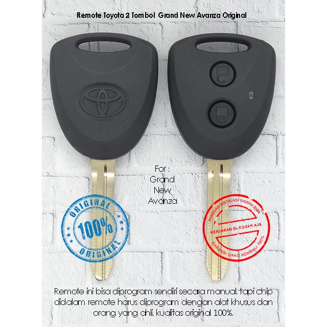 Jual Kunci Remote Grand New Avanza Original | Shopee Indonesia