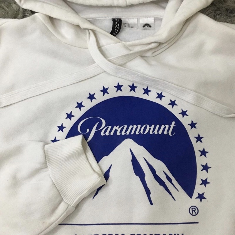 Jual H M ORIGINAL PARAMOUNT WHITE HOODIE SWEATER JACKET HNM Shopee Indonesia