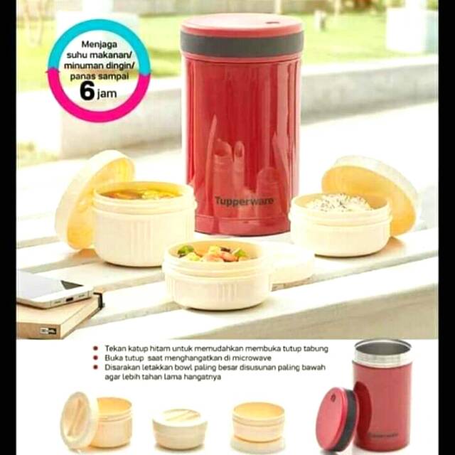 Tupperware thermal food sales jar