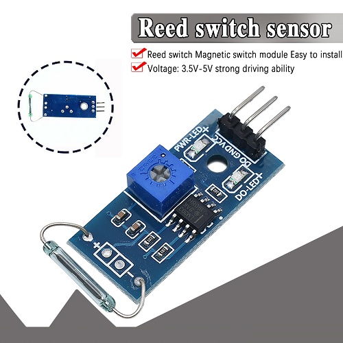 Jual Sensor Magnetic Reed Switch Magnetron Magnet Modul Arduino ...
