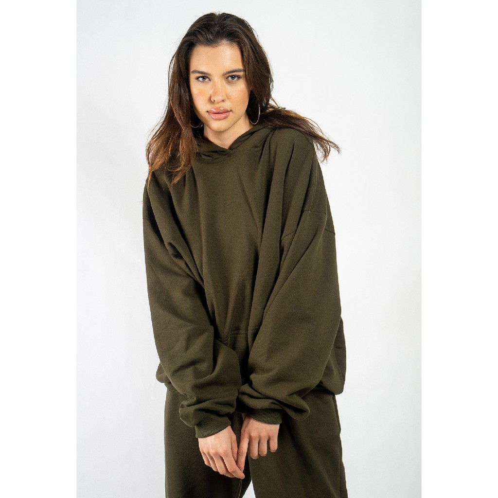 Jual OCWA BASIC OVERSIZED OLIVE HOODIE | Shopee Indonesia