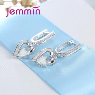 Jual earrings New Fashion Jewelry Earrings Trendy White Opal 925 ...
