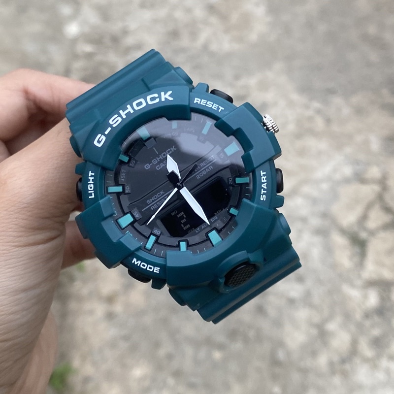 JAM TANGAN SPORT G SHOCK DOUBLE TIME BIRU HITAM