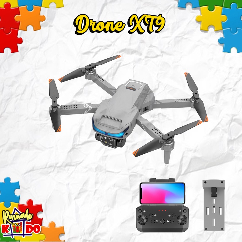 Jual [FREE BATERAI] [COD] Drone XT9 4K HD Camera 360 flying around ...