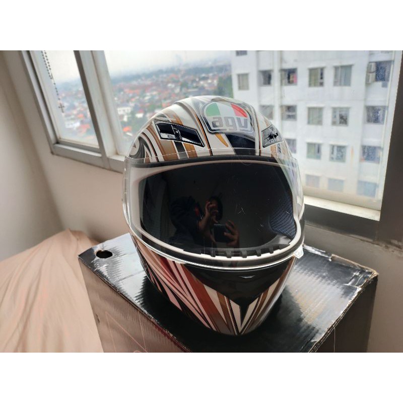 Jual AGV K3 EVIL GOLD Shopee Indonesia