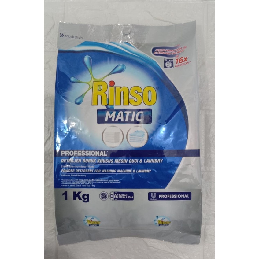 Jual Rinso Matic Professional Powder Detergent Kg Shopee Indonesia