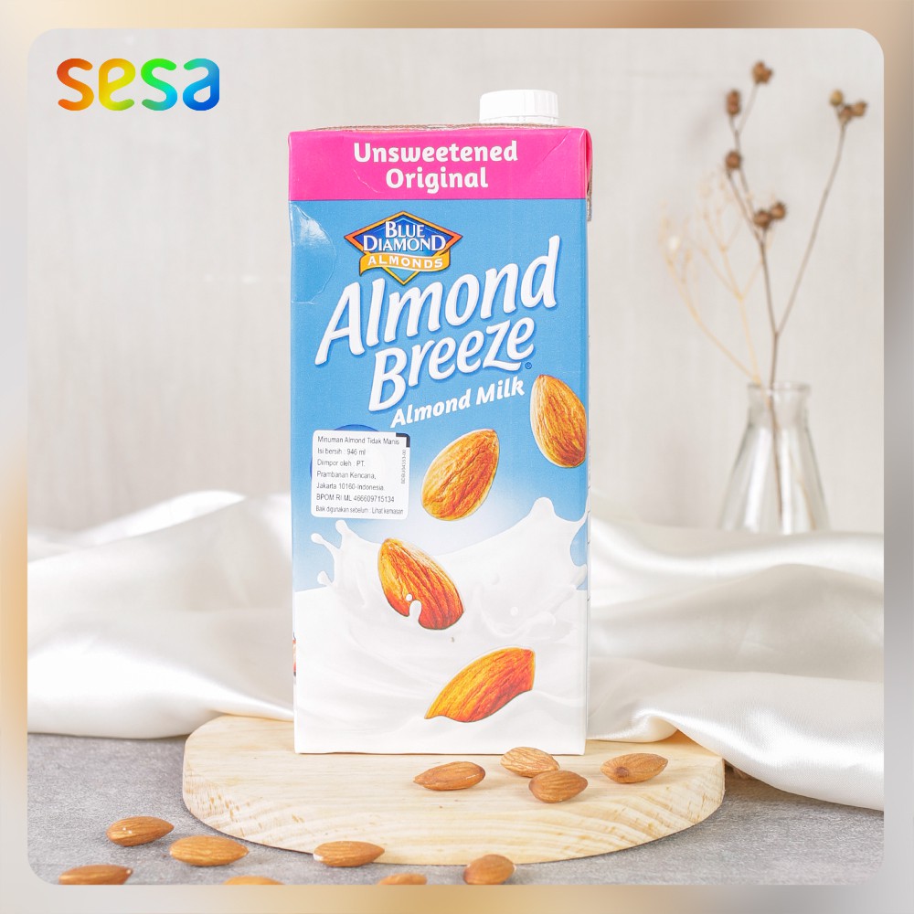 Jual BLUE DIAMOND Almond Breeze Milk Unsweetened Original 946ml - Susu ...