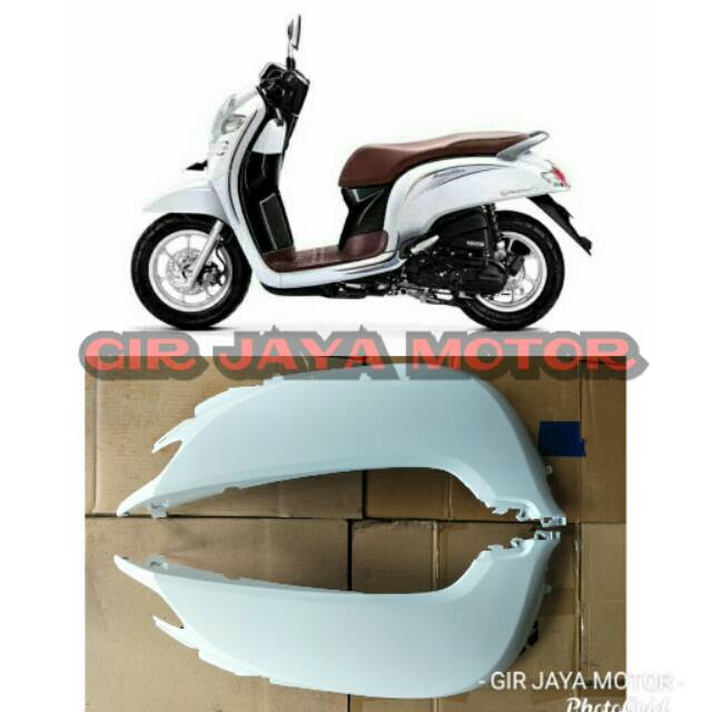 Jual Cover Body Samping Belakang Scoopy Esp All New Putih Shopee