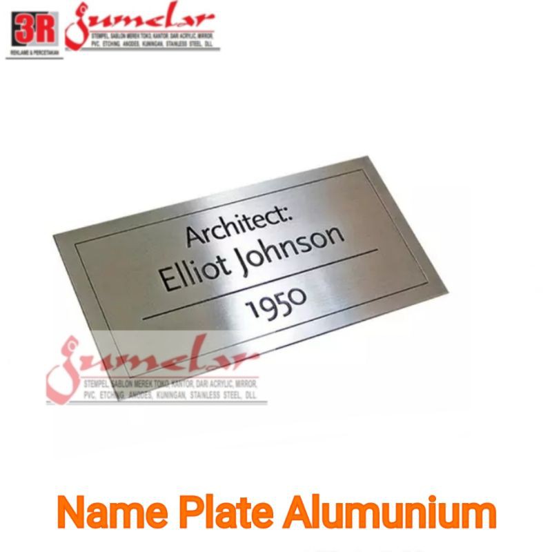 Jual Name Plate etching Shopee Indonesia
