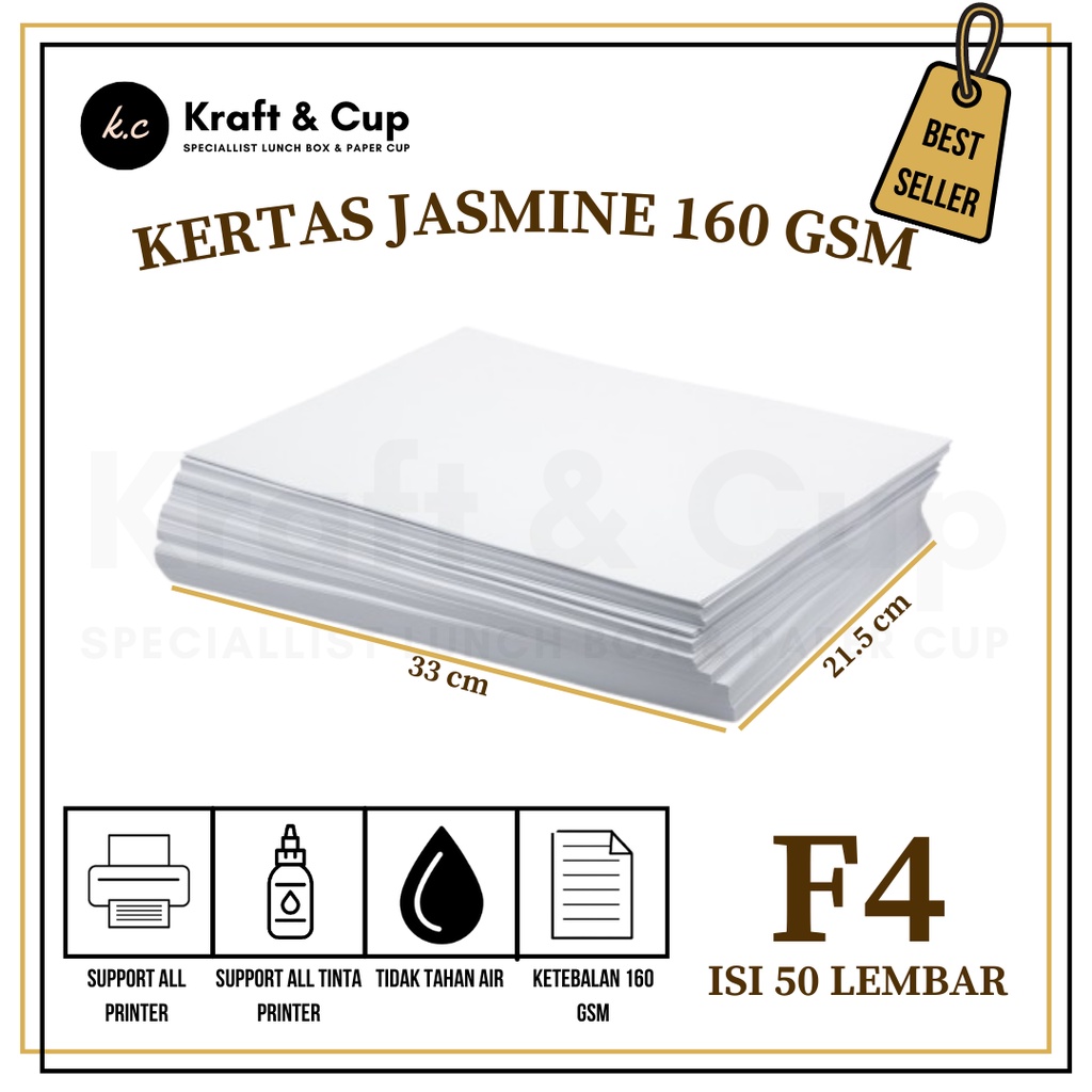 Jual Kertas Fancy Paper isi 50 lembar / Kertas Jasmine F4 / Kertas