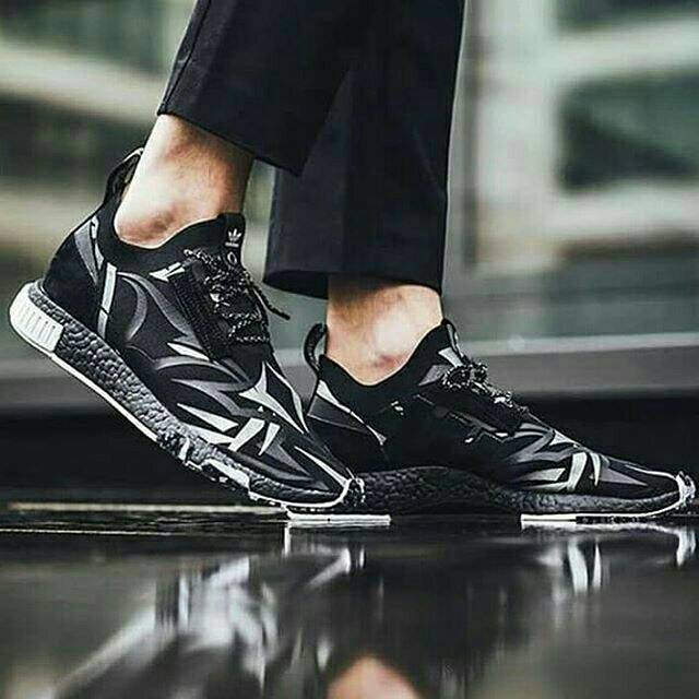 Jual ADIDAS NMD RACER X JUICE HK ALLEGRA BLACK PREMIUM QUALITY Shopee Indonesia