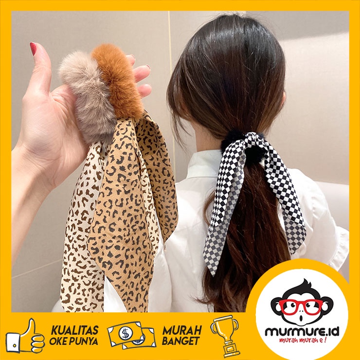 Jual MURMURE.ID | IKAT RAMBUT BULU JURAI PANJANG SCARF RIBBON ALA KOREA ...