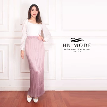 HN MODE Rok Plisket Polos Premium Satin Velvet Bawahan Rempel Polos Buat Formal Casual Look