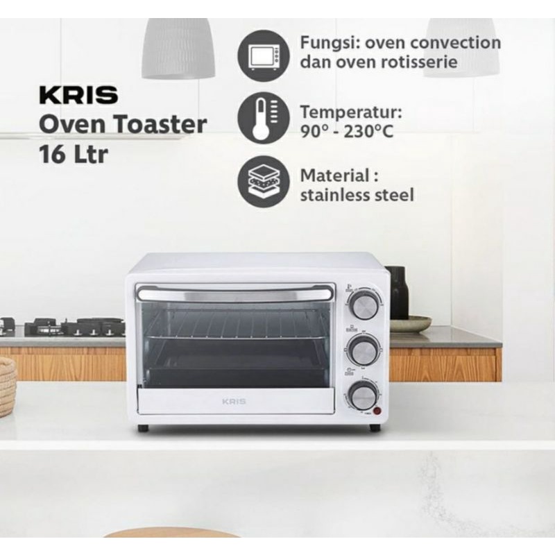 Jual Kris oven toaster 16L putih | Shopee Indonesia