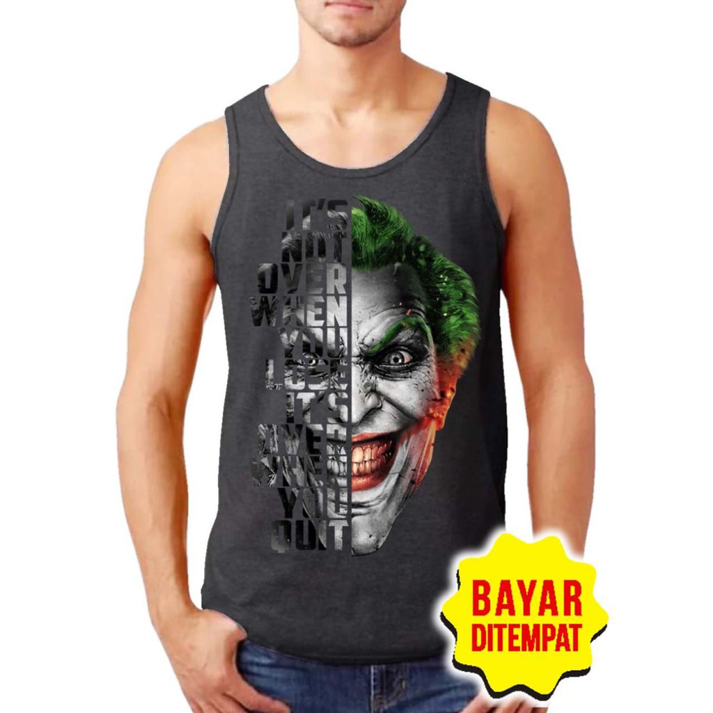 Jual SINGLET LEKBONG PRIA (JOKER) / SINGLET LEKBONG GYM /LEKBONG