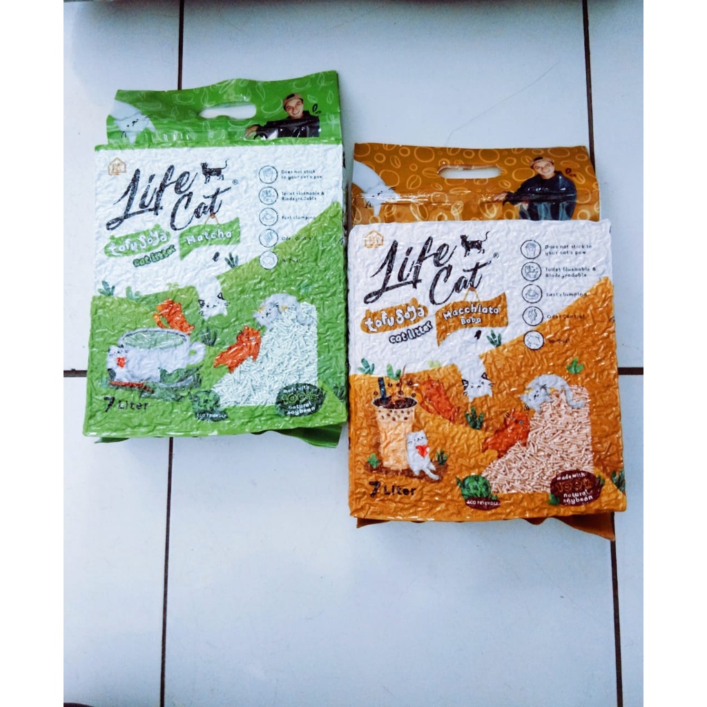 Jual Life Cat Tofu Soya Litter Pasir Kucing Gumpal Dan Wangi Shopee Indonesia