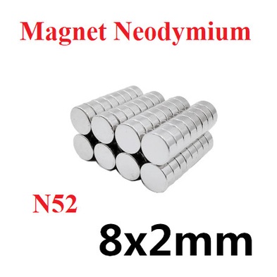 100 MAGNETI NEODIMIO 8X2 MM CALAMITA POTENTE FIMO CERAMICA MAGNETE CALAMITE - Foto 7