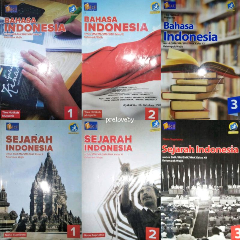 Jual Kelas 10 11 12 Bahasa Indonesia / Sejarah Grafindo Facil Kurikulum ...