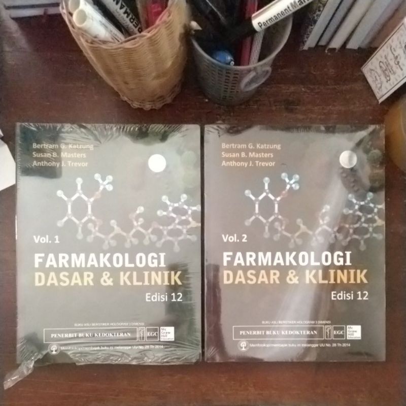 Jual Buku Original Farmakologi Dasar Dan Klinik Edisi 12 Vol 1 And 2 Bertram G Katzung 6328