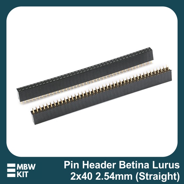 thumbnail image 2 of 50pcs 40-Pin 2.54mm Single Row Straight Male Pin Header Strip - DIY Electronics 2 of 6