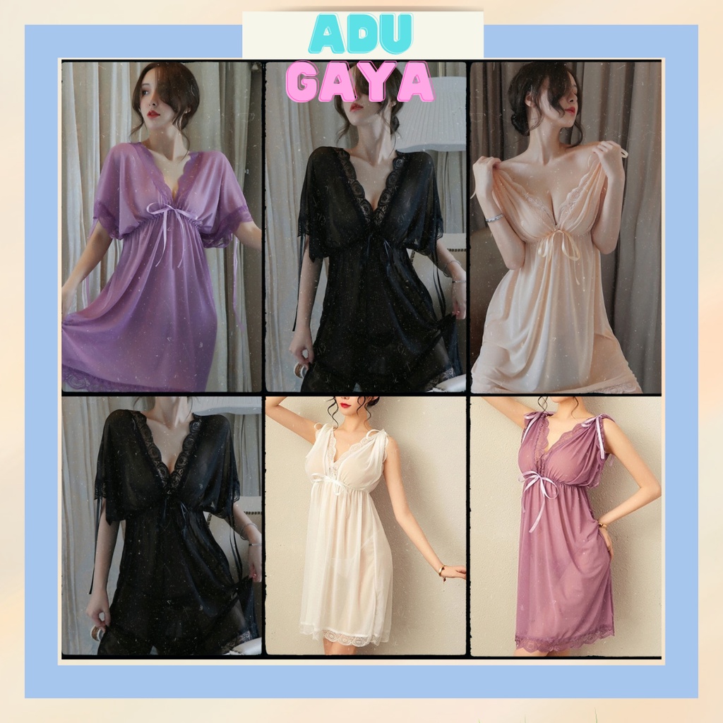 Jual Ligerie Baju Tidur Sexy Mini Dress Dres Sleepwear Seksi Sexy