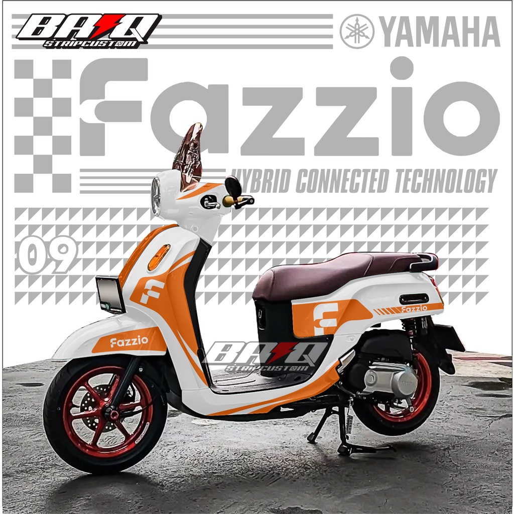 Jual Decal Stiker Yamaha Fazzio Fullbody Motif LIST SIMPLE 09 | Shopee ...