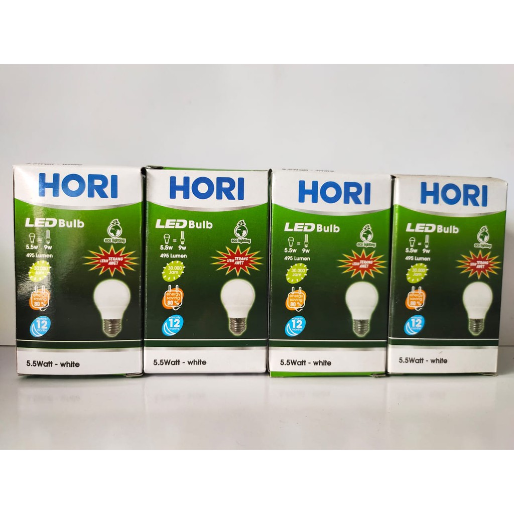Jual Paket HORI LED 5.5 Watt ( isi 4 pcs ) | Shopee Indonesia