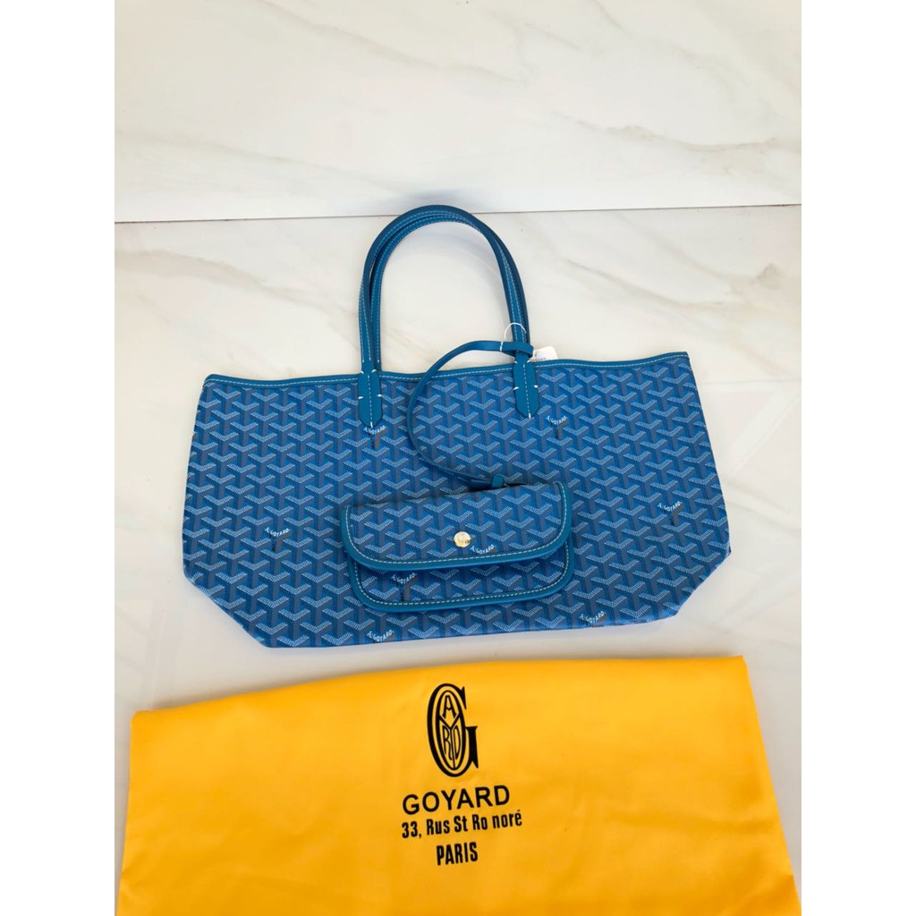 Jual Tas Goyard Saint Louis PM Tote Biru Muda Mirror 2018 Shopee Indonesia