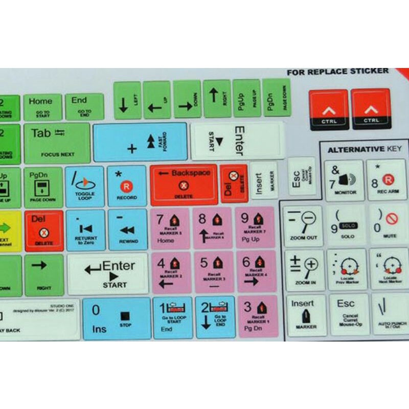 Jual Studio One Shortcut Keyboard Sticker | Shopee Indonesia