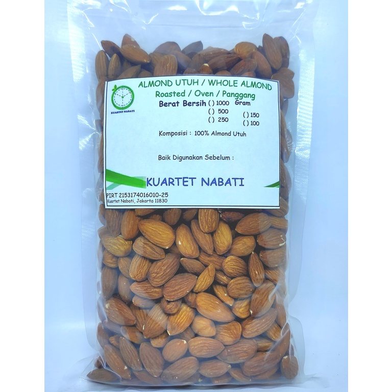 Jual Gr Kuartet Nabati Roasted Almond Premium Kacang Almond