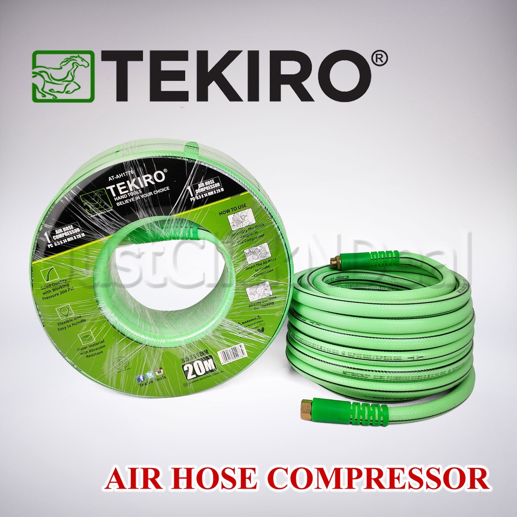 Jual Tekiro Air Hose Compressor 8.5 x 14 mm Panjang 10 - 20 m Selang ...