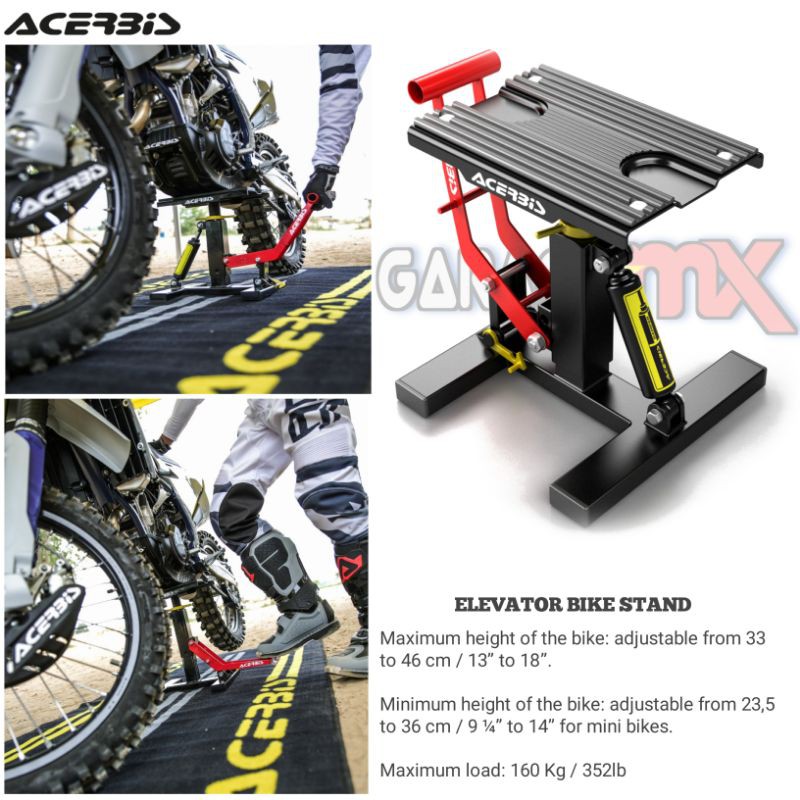 Cavalletto Moto Acerbis - Leggero E Stabile, Portata Massima 130 Kg, Multicolore - Foto 6