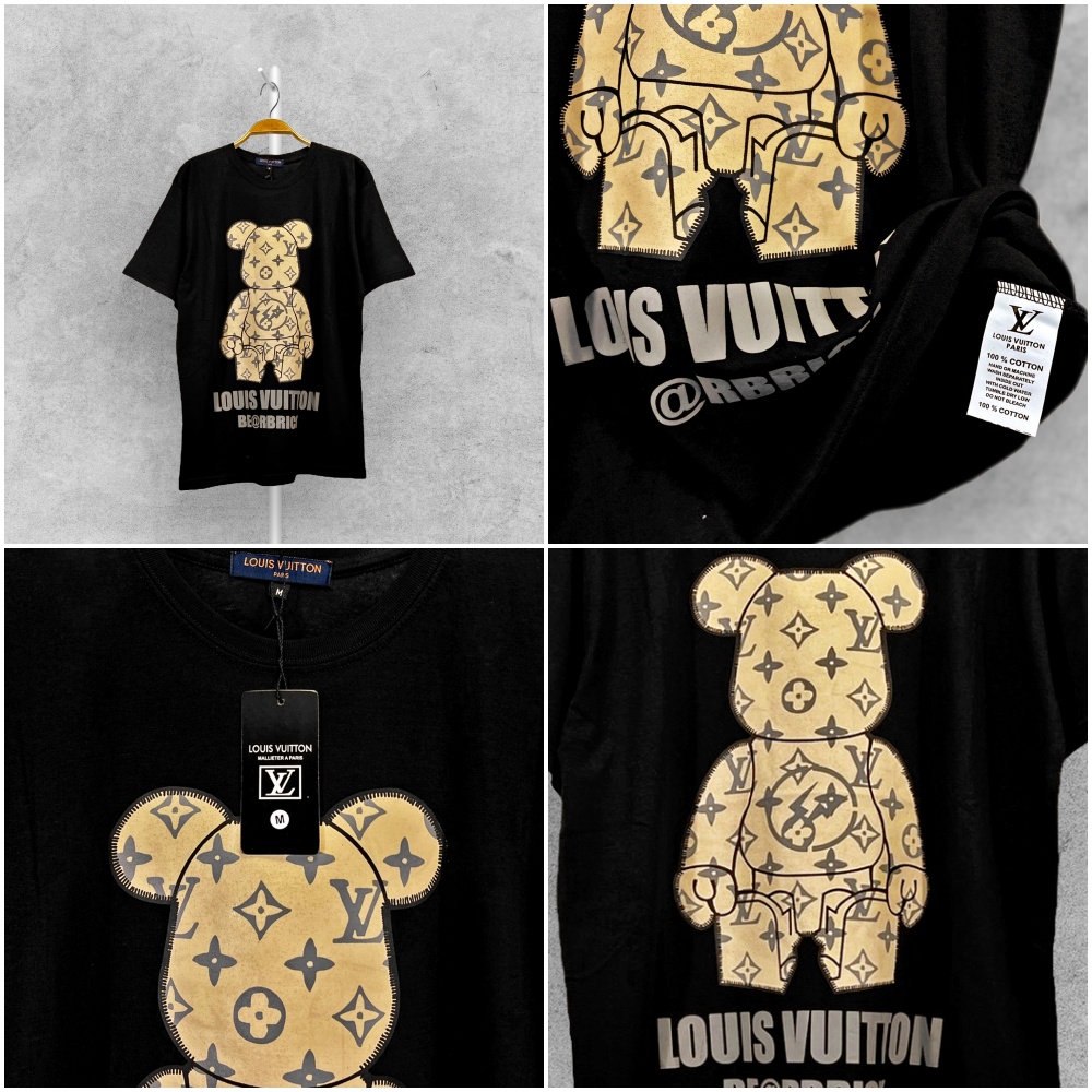 New Louis Vuitton Bearbrick T Shirt Lv Teddy Bear Teddy Bear New - Limotees