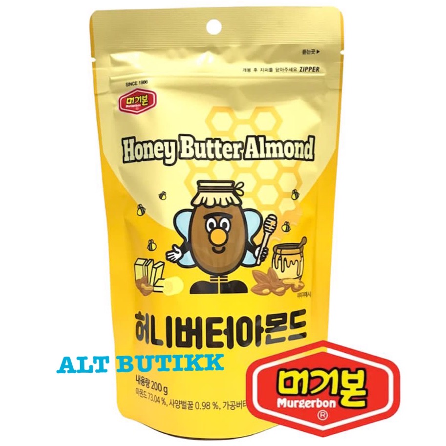 Jual MURGERBON HONEY BUTTER ALMOND 200 gram PRODUCT OF KOREA Shopee