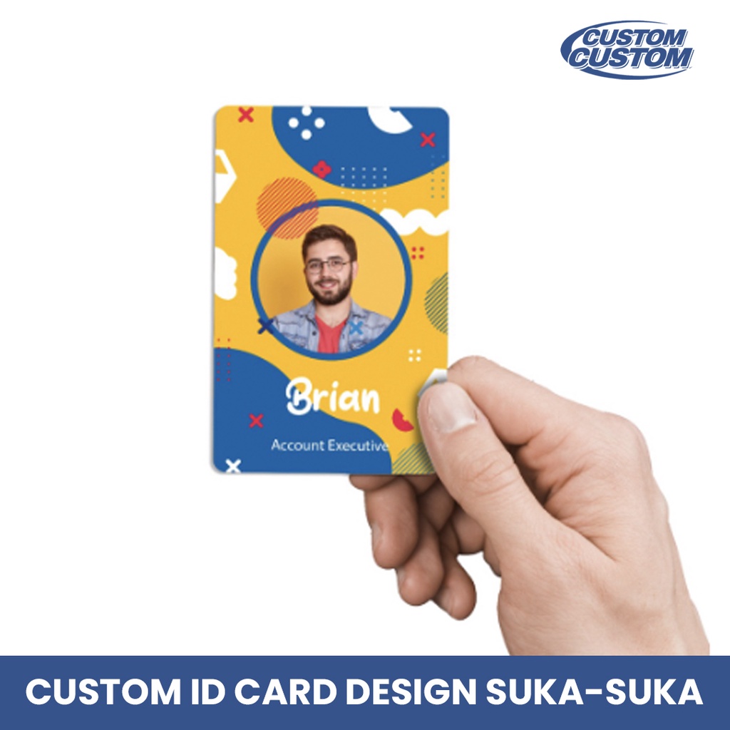 Jual Cetak Kartu Id Card Custom 1 Muka Print Idcard 2 Sisi Shopee