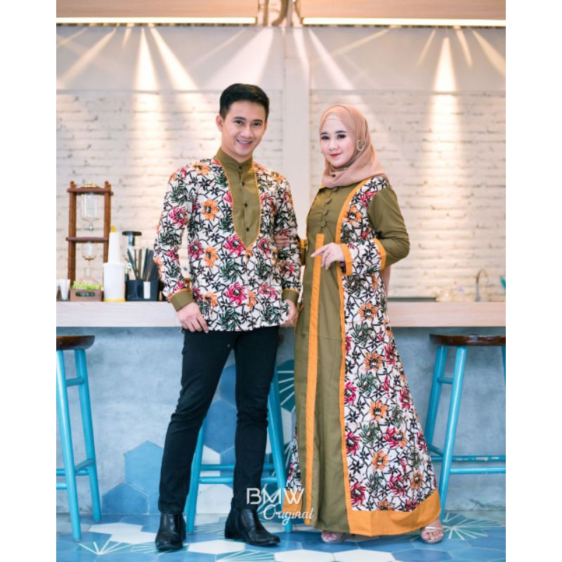 Jual GAMIS BATIK COUPLE | PAKAIAN COUPLE MUSLIM SUAMI ISTRI COUPLE BY ...