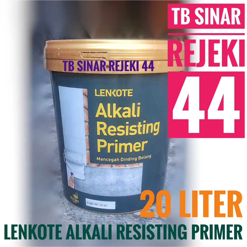 Jual Instan Lenkote Cat Dasar Alkali Resisting Primer Pail 20 Liter Wall Sealer Interior 9783