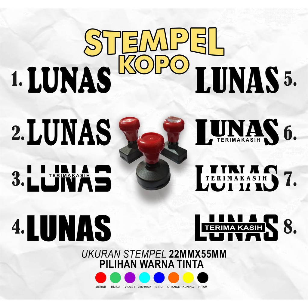 Jual Stempel Lunas Bikin Stempel Lunas Stempel Flash Shopee Indonesia